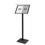 Info/meniu Premium stovas juodas - A3 - Image 8
