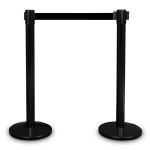 Premium stulpelis, matinis juodas (juoda juosta) - Image 4