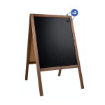 Medinis reklaminis lauko stovas Classic M (60x100 cm) - rudos - Image 7