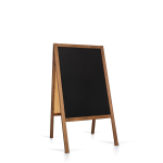 Medinis reklaminis lauko stovas Classic L (61x118 cm) - rudos - Image 2
