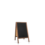 Medinis reklaminis lauko stovas Classic S (51x90 cm) - rudos - Image 2