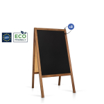 Medinis reklaminis lauko stovas Classic L (61x118 cm) - rudos - Image 6
