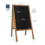 Medinis reklaminis lauko stovas Classic L (61x118 cm) - rudos - Image 7