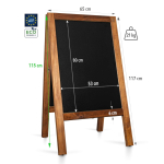 Medinis reklaminis lauko stovas PRO (65x118 cm) - atsparus vandeniui - Image 8