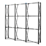 Parodos sienelė Black Pro Magnetic Pop Up 3x3 tiesi į lagaminas parodų stendas - Image 11