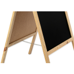 Medinis reklaminis lauko stovas Classic XL (72x160 cm) - natūralus - Image 2