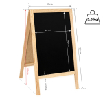 Medinis reklaminis lauko stovas Classic S (51x90 cm) - natūralus - Image 6