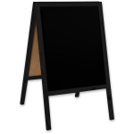 Medinis reklaminis lauko stovas Classic M (60x100 cm) - juoda - Image 2