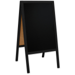 Medinis reklaminis lauko stovas Classic L (61x118 cm) - juoda - Image 6