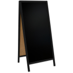 Medinis reklaminis lauko stovas Classic XL (72x160 cm) - juoda - Image 2