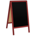 Medinis reklaminis lauko stovas Classic S (51x90 cm) - raudona - Image 4