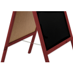 Medinis reklaminis lauko stovas Classic XL (72x160 cm) - raudona - Image 4