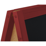 Medinis reklaminis lauko stovas Classic XL (72x160 cm) - raudona - Image 5