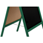 Medinis reklaminis lauko stovas Classic L (61x118 cm) - žalias - Image 3