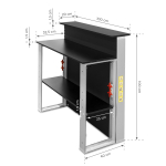 Parodų stalas LED BOX™ su lentyna - Image 12