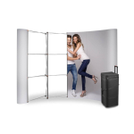 Parodos sienelė Magnetic Pop Up Standard - 3x4, lenkta, į lagaminą - Image 1