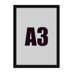 Magnetic rėmelis A3 (juodas) - Image 1