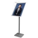 Info/meniu Premium stovas sidabrinis - A2 - Image 1