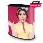 Parodų stalas Promo 1 su lentyna - TVIRTAS STALVIRŠIS - Image 1