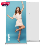 Roll up Wave 85x220 - reguliuojamas stiebas, grafikos mainų sistema - Image 1