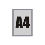 MAGNETIC RĖMELIS A4 - SIDABRINIS - Image 1