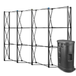 Parodos sienelė Black Pro Magnetic Pop Up 3x4 tiesi į lagaminas parodų stendas - Image 1