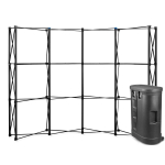 Parodos sienelė Black Pro Magnetic Pop Up 3x4 lenkta į lagaminas parodų stendas - Image 1