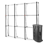 Parodos sienelė Premium Magnetic Pop Up 3x3 tiesi į lagaminas parodų stendas - Image 1