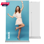 Roll up Wave 120x220 - reguliuojamas stiebas, grafikos mainų sistema - Image 1