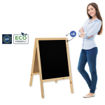 Medinis reklaminis lauko stovas Classic M (60x100 cm) - natūralus - Image 1