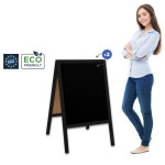 Medinis reklaminis lauko stovas Classic M (60x100 cm) - juoda - Image 1