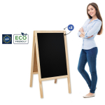 Medinis reklaminis lauko stovas Classic L (61x118 cm) - natūralus - Image 1