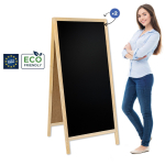Medinis reklaminis lauko stovas Classic XL (72x160 cm) - natūralus - Image 1