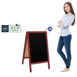 Medinis reklaminis lauko stovas Classic S (51x90 cm) - raudona - Image 1