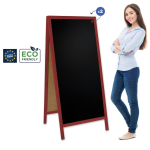 Medinis reklaminis lauko stovas Classic XL (72x160 cm) - raudona - Image 1