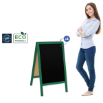 Medinis reklaminis lauko stovas Classic S (51x90 cm) - žalias - Image 1