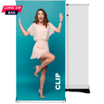 Roll up Clip 85x220 - grafikos mainų sistema, reguliuojamas stiebas - Image 1