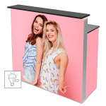 Parodų stalas LED BOX™ su lentyna - Image 1